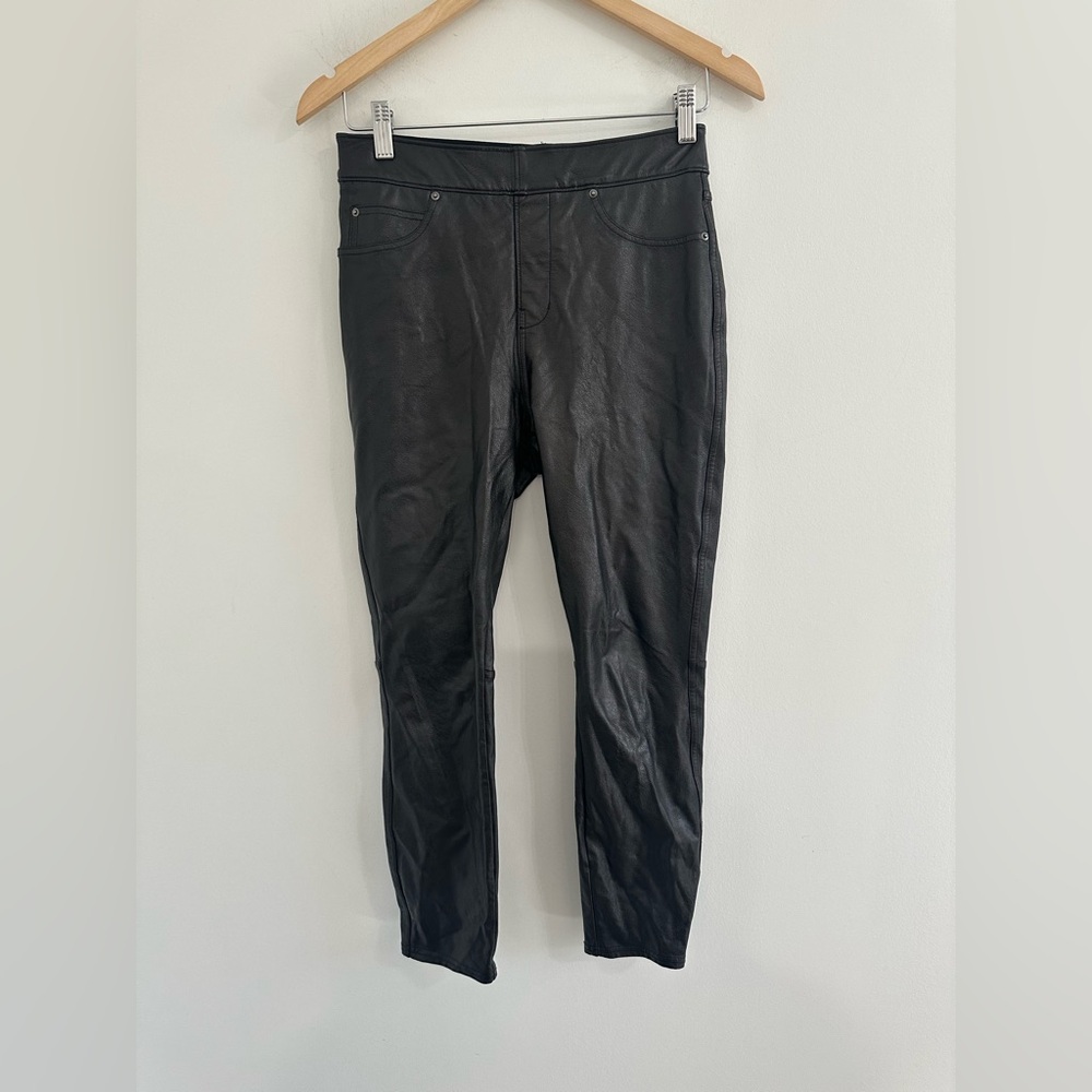SPANX Faux Leather Like Ankle Skinny Sz S #A4 - Picture 2 of 5